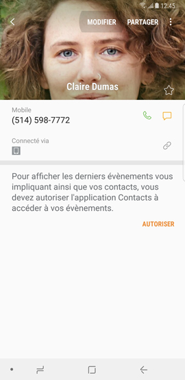 Galaxy Note8: Attribuer une sonnerie différente à chaque contact (SM-N950W)