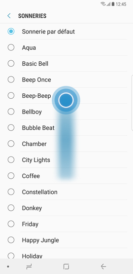 Galaxy Note8: Attribuer une sonnerie différente à chaque contact (SM-N950W)