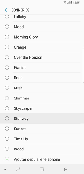 Galaxy Note8: Attribuer une sonnerie différente à chaque contact (SM-N950W)