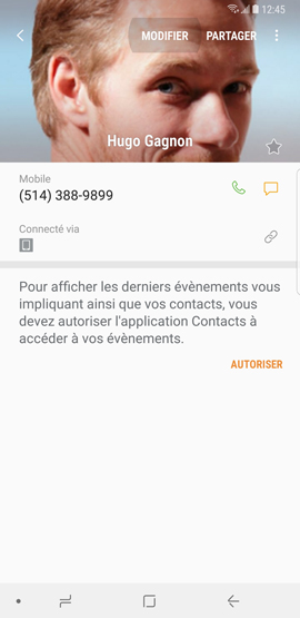 Galaxy Note8: Attribuer une sonnerie différente à chaque contact (SM-N950W)