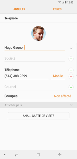 Galaxy Note8: Attribuer une sonnerie différente à chaque contact (SM-N950W)