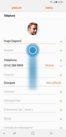 Galaxy Note8: Attribuer une sonnerie différente à chaque contact (SM-N950W)