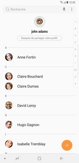 Galaxy Note8: Attribuer une sonnerie différente à chaque contact (SM-N950W)