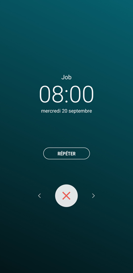 Galaxy Note8: Alarme de réveil (SM-N950W)