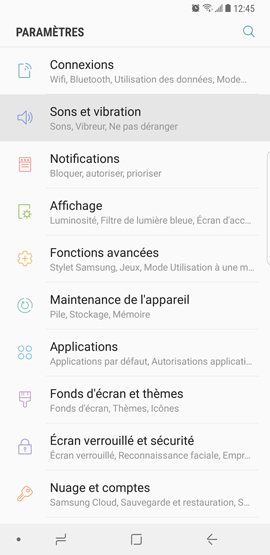Galaxy Note8: Alarme de réveil (SM-N950W)