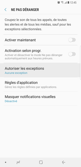 Galaxy Note8: Alarme de réveil (SM-N950W)