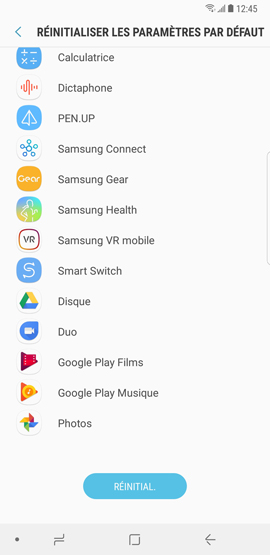 Effacer les données de mon Galaxy Note 8 et réinitialiser les paramètres par défaut ?