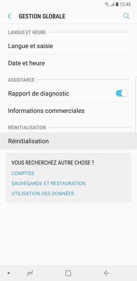 Comment activer la fonction redémarrage automatique sur mon Samsung Galaxy Note 8 ?