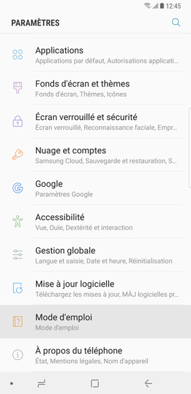 Accéder au mode d'emploi 1