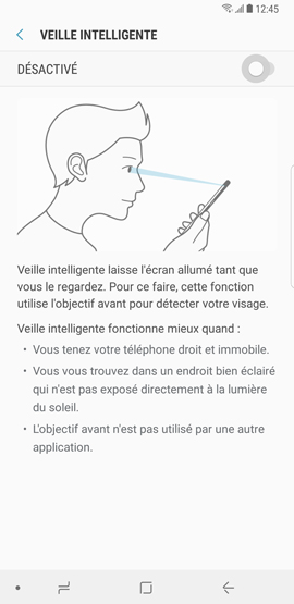 Activer la fonction veille intelligente 3