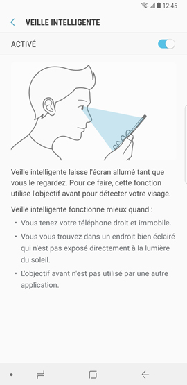 Activer la fonction veille intelligente 4