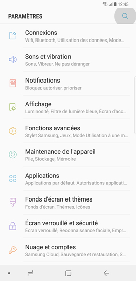 Rechercher un paramètre 1