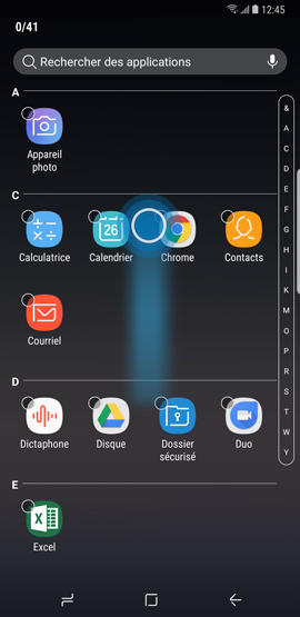 Comment créer, modifier ou supprimer un dossier sur mon Samsung Galaxy Note 8 ?
