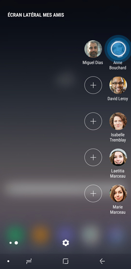 Contacter des personnes depuis le volet mes amis 2