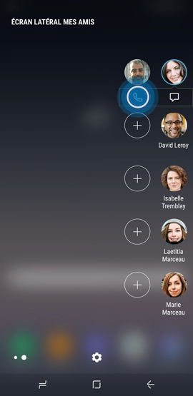 Contacter des personnes depuis le volet mes amis 3