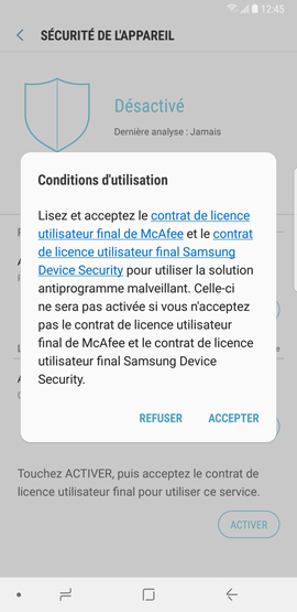 Protéger votre appareil contre les logiciels malveillants 3