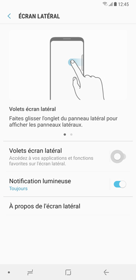 Rétablir l'onglet de l'écran latéral 3