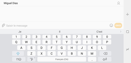 Astuce : agrandir la taille du clavier en un geste