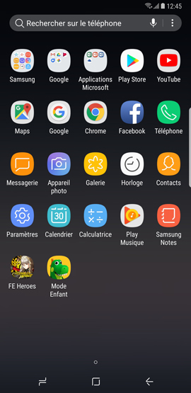 Accéder aux applications en utilisant le raccourci Appli 2