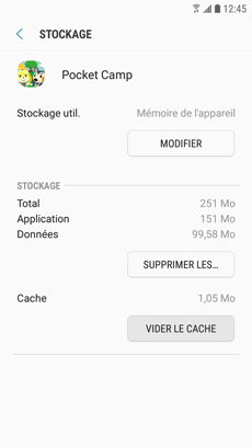 Vider le cache d'une application 5