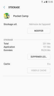 Vider le cache d'une application 6