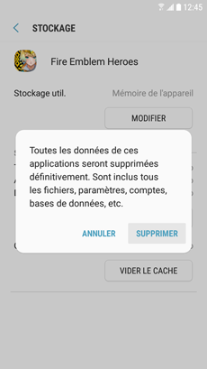 Effacer les données d'une application 12