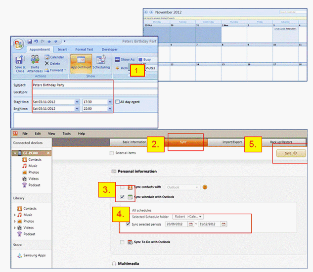 Synchronisierung Outlook Kalender mit Ihrem Mobiltelefon
