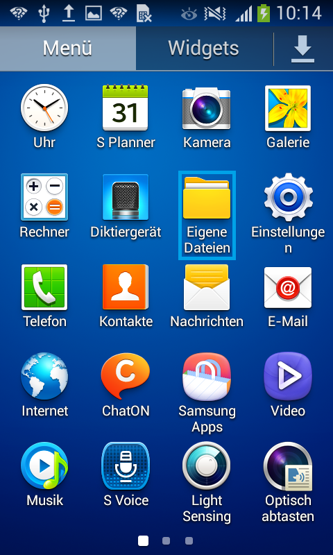 Eigene Dateien