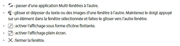 options du mode multifenetres