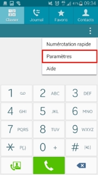 Ouvrez les « Paramètres »
