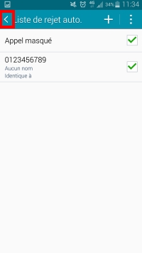 Ce numéro fait maintenant partie de la liste de rejet automatique