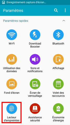 Comment ajouter ou effacer une empreinte digitale sur mon Samsung Galaxy S5