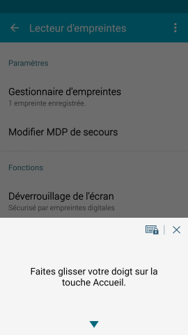 Comment ajouter ou effacer une empreinte digitale sur mon Samsung Galaxy S5