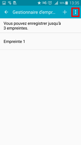 Comment ajouter ou effacer une empreinte digitale sur mon Samsung Galaxy S5