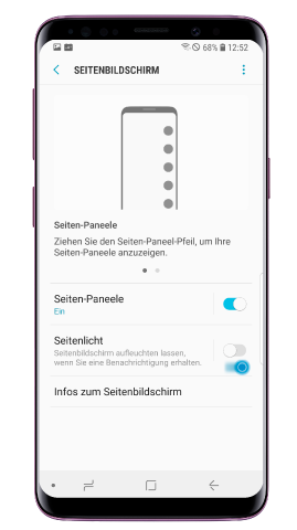 Faites glisser le bouton « Notification lumineuse » pour l’activer, puis appuyez sur « Notification lumineuse »