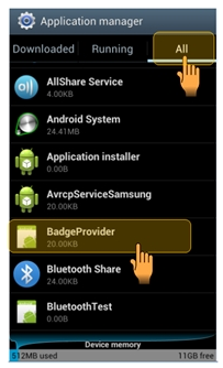 El icono de llamada perdida no puede ser removido en el Galaxy S3, ¿Por qué?