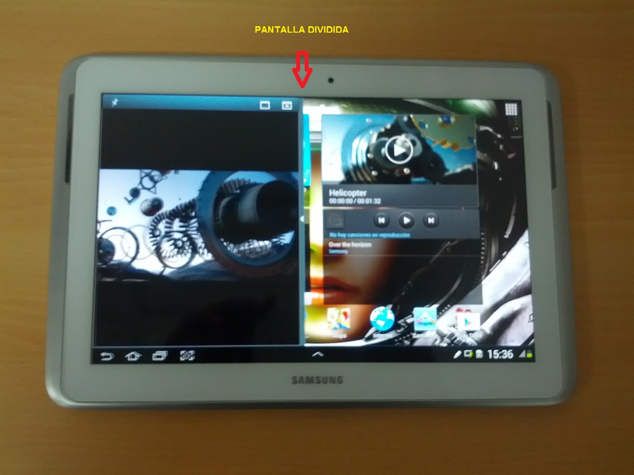 Dividir pantalla Galaxy Note 10.1