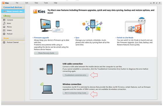 Windows 8: Algunos dispositivos no se pueden conectar con Kies por USB.