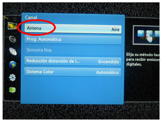 Programación automática de canales TV