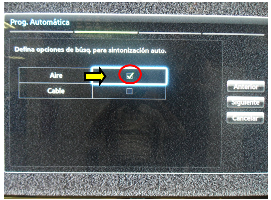 Programación automática de canales TV