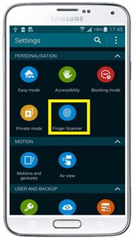 Galaxy S5: ¿CÓMO ELIMINAR UNA HUELLA REGISTRADA EN Galaxy S5?