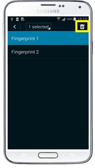 Galaxy S5: ¿CÓMO ELIMINAR UNA HUELLA REGISTRADA EN Galaxy S5?
