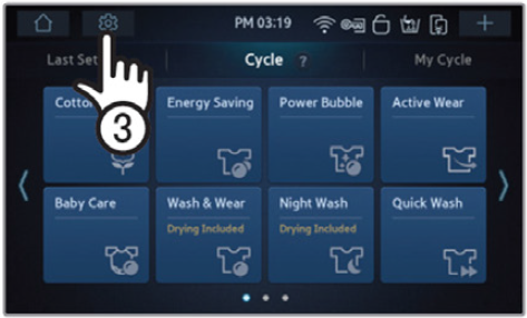 Configuración de su lavadora Wi-Fi con su Smartphone