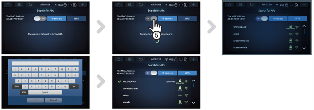 Configuración de su lavadora Wi-Fi con su Smartphone