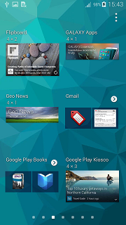 ¿Cómo agregar y quitar accesos directos de aplicaciones y widgets en mi Galaxy Alpha?