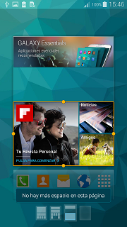 ¿Cómo agregar y quitar accesos directos de aplicaciones y widgets en mi Galaxy Alpha?