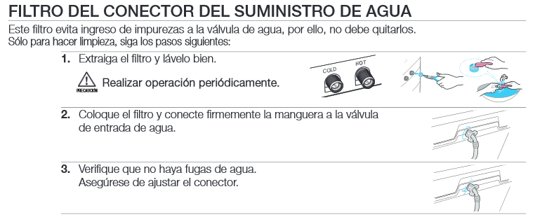 Ingresa poca agua a la lavadora, ¿Qué debo hacer?