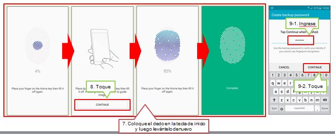 Galaxy S6: ¿Cómo registro las huellas dactilares?
