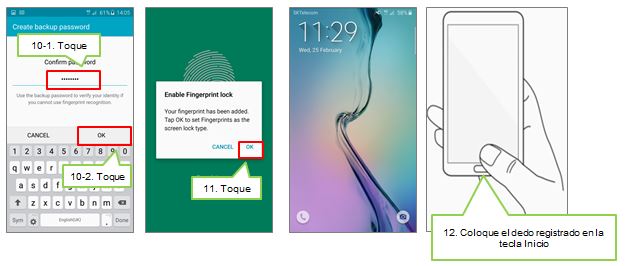 Galaxy S6: ¿Cómo registro las huellas dactilares?