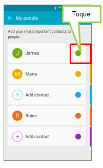 ¿Cómo utilizo la características de bordes de personas en la pantalla Edge?